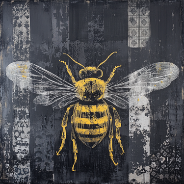 Bee Sign, DCO-13303, Sign For Wreath, 10x10